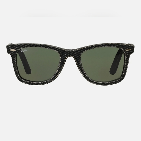Ray-Ban Sunglasses Gray Denim Wayfarer Polarized Unisex Sunglasses with Case - Picture 2 of 6
